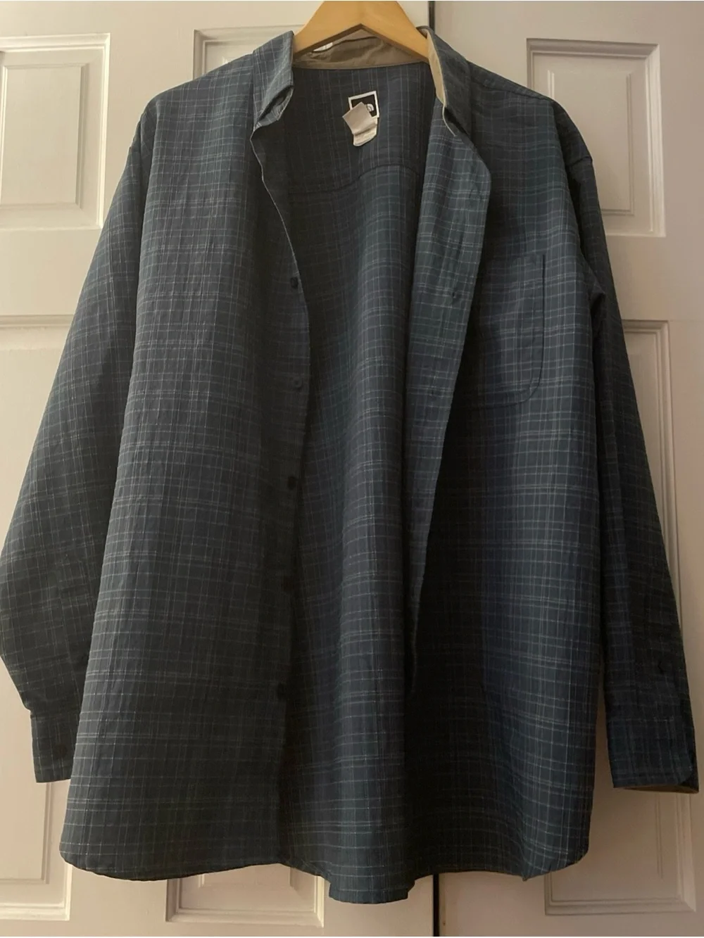The North Face Men's Long Sleeve Technical Plaid Button Down Shirt Size L